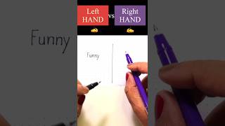 LEFT Hand vs RIGHT Hand English Words Writing with Both Hands  shorts handwriting [upl. by Philps]