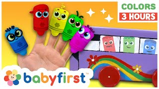 Toddler Learning Video  COLOR CREW  Songs Magic Toys amp More  3 Hours Compilation  BabyFirst TV [upl. by Ymaj]