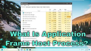 What Is Application Frame Host Process on Windows PC Guide [upl. by Nivert]