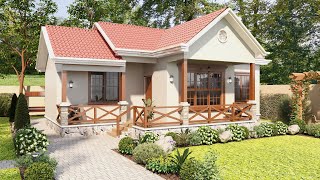 House Design Three Bedrooms Free Floor Plan [upl. by Nort]