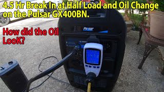 Pulsar GX400BN Dual Fuel Generator 45hr Break in on Propane and Oil Change Part 1 [upl. by Banebrudge]