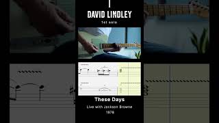 These Days  Live in 78 Solo 1 opentuning slideguitar guitartabs [upl. by Norvil]