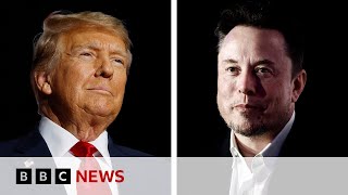 Donald Trump returns to X for interview with Elon Musk  BBC News [upl. by Airbmac]