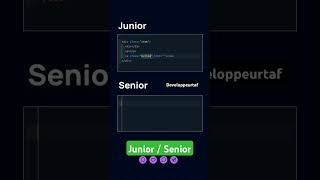 dev junior vs senior [upl. by Anstus]