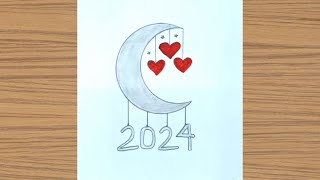 New year special drawing  New year symbol drawing [upl. by Baillieu]