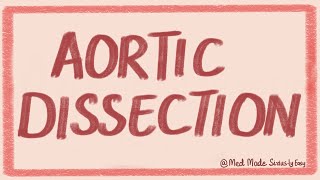 Aortic DissectionTypesComplicationsPathophysiologyEtiologiesMorphologyInvestigationsTreatment [upl. by Elkin]