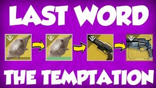 Destiny 2 Last Word  The Temptation Quest Step  Tips and Strategy [upl. by Lahcim451]