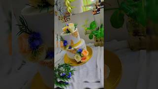 🎂 Two tier wedding cake♥️shortsfeedyoutubeshortscakedesigncakeweddingviral [upl. by Riegel]