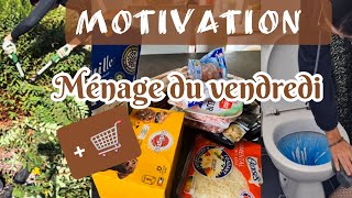 ✨️ Motivation RANGEMENT retour de courses de la semaine et ménage du vendredi 🧹 [upl. by Elijah]