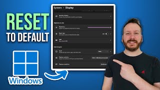 How To Put Your Display Settings On Default Windows 10 [upl. by Ytinirt]