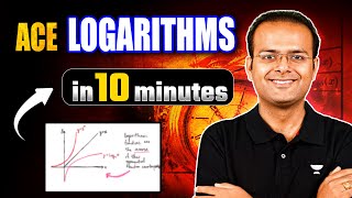 LOGARITHM In 10 minutes  Properties Graphs Concepts [upl. by Ranna]