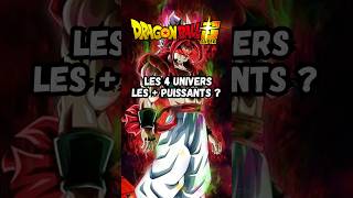 Les univers les plus puissants dans dbsuper dragonballsuper dbs [upl. by Leahcam]