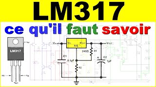 Le régulateur de tension électronique ajustable LM317 pour alimentation electronic regulator lm317 [upl. by Florie]