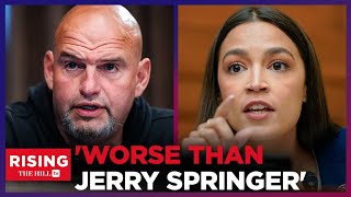 Fetterman Takes On AOC House is Worse Than Jerry Springer Show [upl. by Enilamme]