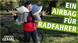 Airbag für Radfahrer schützt bei Stürzen  Einfach Genial  MDR [upl. by Luahs]