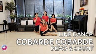 COBARDE COBARDE  Demo amp Count   Line Dance [upl. by Thema]