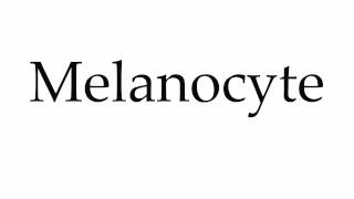 How to Pronounce Melanocyte [upl. by Stent]