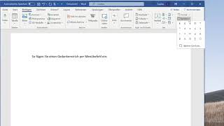 Microsoft Word Gedankenstriche einfügen per Menübefehl [upl. by Inoj]