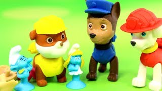 Stikeez Smerfy amp Psi patrol  Puzzle 3D  bajka po polsku [upl. by Auohp958]