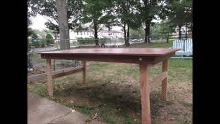 Outdoor Workbench With Folding Legs Part 2  Make 3 [upl. by Liw]