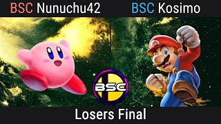 BSC  NunuChu42 Kirby VS BSC  Kosimo Mario Little Mac  HDRCADE Series 25  Losers Finals [upl. by Bahr]