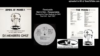 Mel amp KimRespectable DMC Remix by Peter Slaghuis April 1987 [upl. by Airt517]