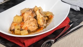 Pollo guisado a la cerveza negra  Eva Arguiñano [upl. by Einuj]