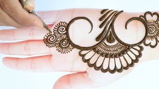 Latest Simple Mehndi Design for Front Hand  Easy Mehndi Designs  Mehndi Design 2021 [upl. by Bostow524]