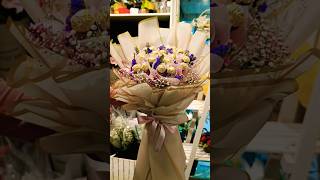 chocolate 🍫 bouquet 💐Ferrero rocher chocolate ferrerochocolates youtube viral shortschocolate [upl. by Lyris474]