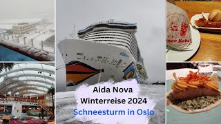 Aidanova 2024 Schneesturm  Norwegen ab Hamburg  Oslo  Lichtermeer  Vlog  4K [upl. by Kcirdorb]