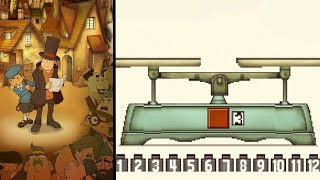 Puzzle 131  Location and Solution  Heavier or Lighter   Professor Layton and Curious Village [upl. by Ahsiuqel]