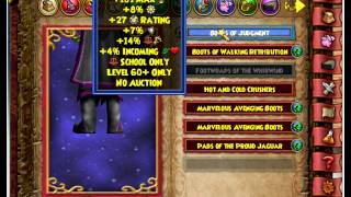 Level 60 Waterworks gear for Balance The Judgement set Wizard101 [upl. by Nellaf]