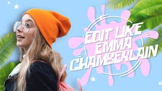 HOW TO EDIT LIKE EMMA CHAMBERLAIN EFFECTS FONT [upl. by Notelrahc]