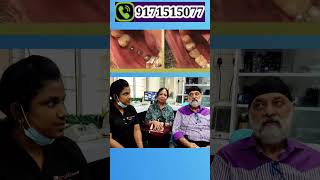 Dental implants  Fixed teeth in 3 days at Best laser dental clinic  dentalclinic shorts [upl. by Berneta]