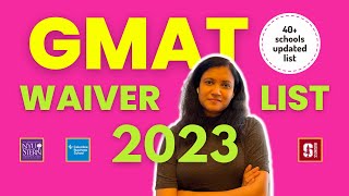 List of MBA programs that do not need GMATGRE for Fall 2023 [upl. by Naxela]