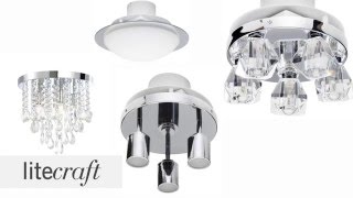 Bathroom Ceiling Lights with Extractor Fan  Litecraft  Lighting Your Home [upl. by Franciscka]