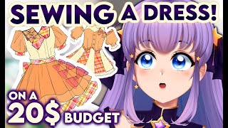 【 Sewing HandCam 】MAKING AN IDOL DRESS on a budget [upl. by Hairabez631]