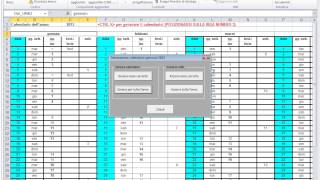 Macro Generazione Calendario Ore Lavorative Con Excel [upl. by Bud55]