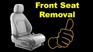 ANY Car Front Seat Removal  How To Remove Front Seats From a Car [upl. by Rhea]