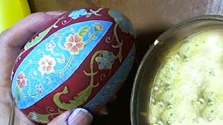 DIY How to Use Gold Paint on an Egg  24kt Gold Leaf Tutorial by Reem AlNouri [upl. by Llemej153]