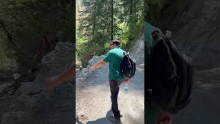 Himachal ke grahan village ki 11 km ki trekkingviral shortvideo youtubeyoutubeshortsmotivation [upl. by Idnir]