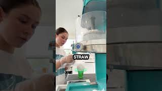 Would you try it☺️ manager snowcone shaveice snowconemachine tropical tropicalsno asmr usa [upl. by Anissa]