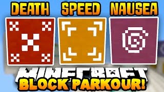 Minecraft SPECIAL EFFECT BLOCK PARKOUR Death Speed amp Nausea Blocks  wPrestonPlayz [upl. by Ruthann]