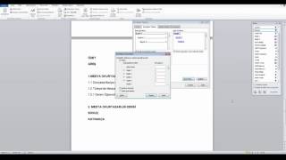 Ödev Tez İçindekiler ve Şekiller Tablosu Hazırlama [upl. by Vilhelmina]