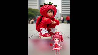 Fruitmans cute fashion show AI painting fruit and vegetable modeling creative show childrens an [upl. by Feriga887]