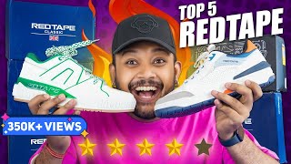 Top 5 Best Red Tape White ShoesSneakers for Men 🔥 Amazon Shoes Haul 2024  ONE CHANCE [upl. by Nnaihs]