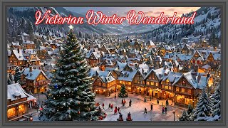 Victorian Winter Wonderland  screensaver  framed christmas tv art [upl. by Ezitram]