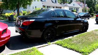 E60 M5 Full Straight Pipe Cold Start And Hard Acceleration LOUD [upl. by Blanche174]