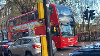 ADL Enviro400 Arriva London T222 LJ61CFN Route 627 Wallington High School [upl. by Susana]