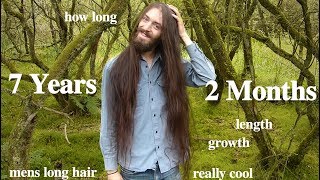 Mens Long Hair • 7 Years 2 Months Update [upl. by Monk]